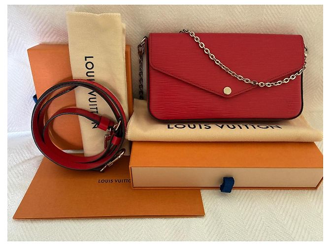 Louis Vuitton Felicie GM Epi Pochette Vermelho - vista 2