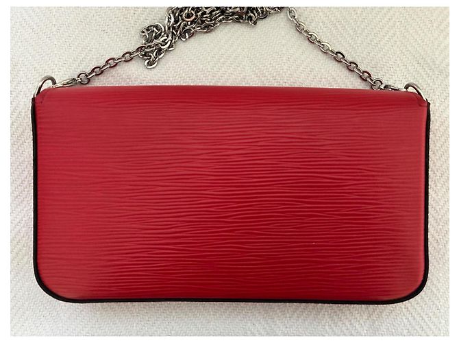 Louis Vuitton Felicie GM Epi Pochette Vermelho - vista 3