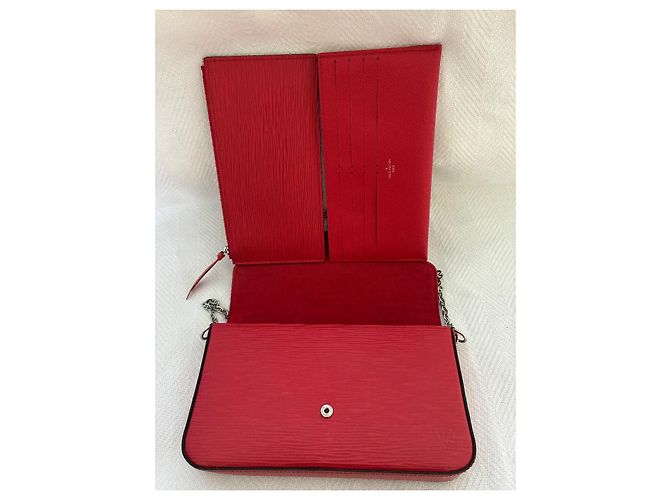 Louis Vuitton Felicie GM Epi Pochette Vermelho - vista 5