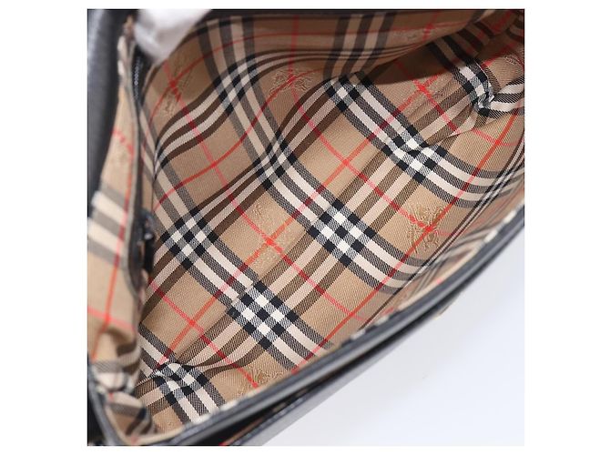 Bolsa de ombro em couro Burberry Preto - vista 5