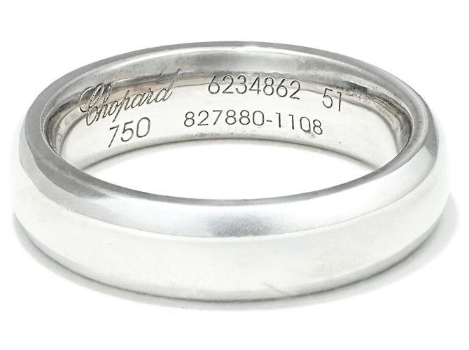 Anello Chopard Memoire Oro Bianco 750/18K Diamante Eternity Misura 51 Lusso - vista 4