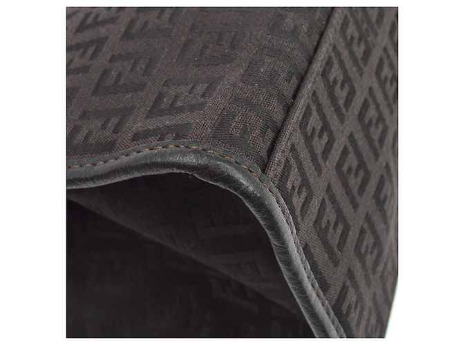 Fendi Vintage Zucchino Canvas Medium Schwarz - Ansicht 6