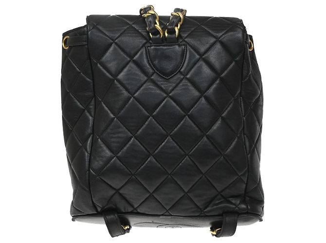 Chanel Vintage CC Pocket Quilted Lambskin Small Nero - vista 2