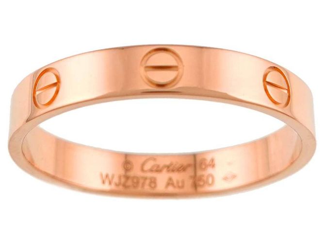 Cartier Mini Love Ring in 18K Pink Gold - view 2