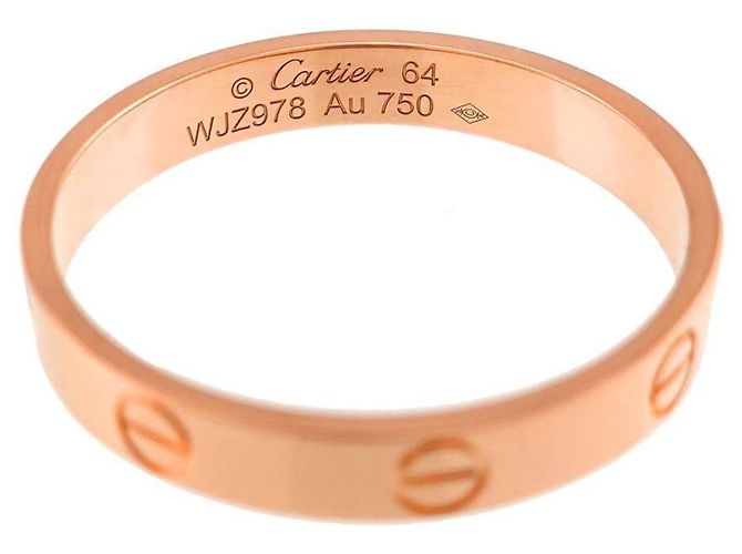 Cartier Mini Love Ring in 18K Pink Gold - view 3