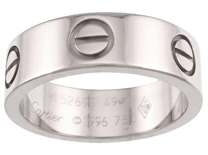 Anello Cartier Love in oro bianco - vista 2