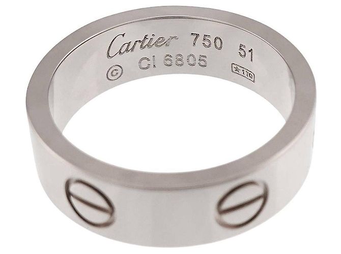 Anello Cartier Love in oro bianco 18K - vista 3