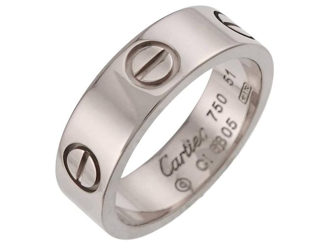Anello Cartier Love in oro bianco 18K - vista 4