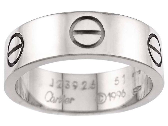 Anello Cartier Love in oro bianco 18K - vista 2