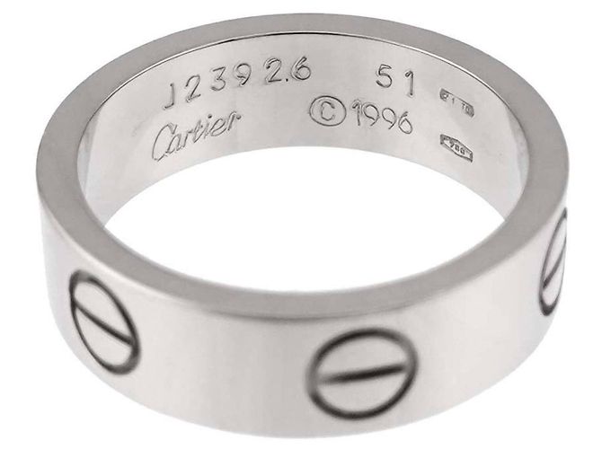Anello Cartier Love in oro bianco 18K - vista 3