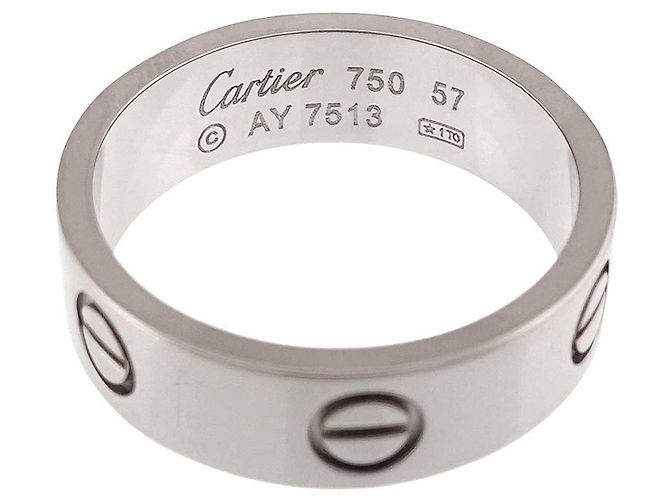 Anello Cartier Love in oro bianco 18K - vista 3
