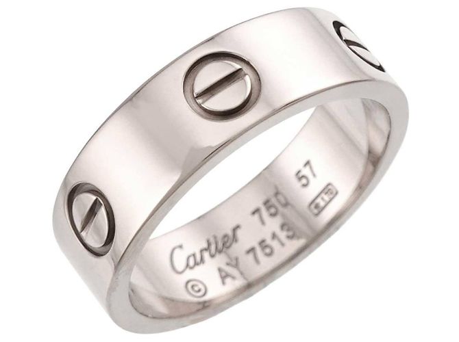 Anello Cartier Love in oro bianco 18K - vista 4