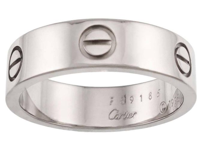 Anello Cartier Love in oro bianco - vista 2
