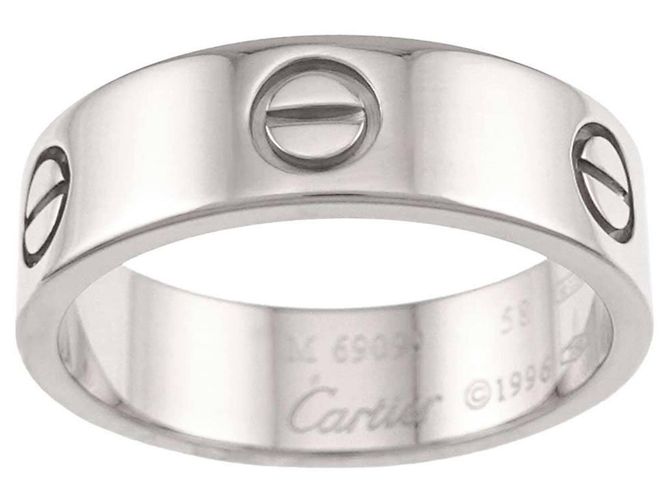 Anello Cartier Love in oro bianco 18K - vista 2