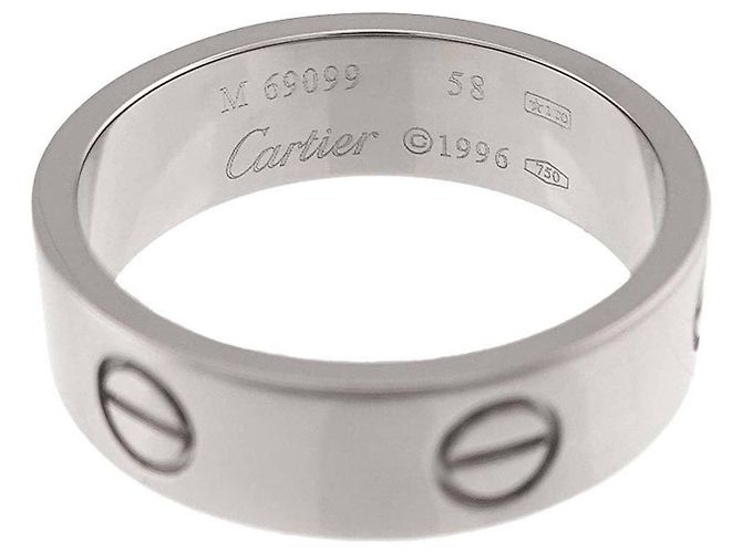 Anello Cartier Love in oro bianco 18K - vista 3
