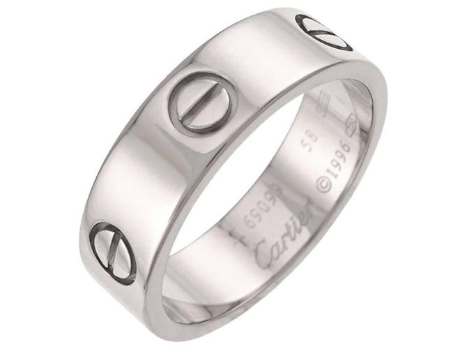 Anello Cartier Love in oro bianco 18K - vista 4