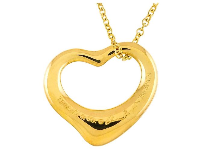 Autre Marque Collier Cœur Tiffany & Co. en or jaune 18K - vue 4