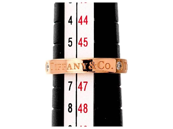 Autre Marque Bague Anneau Plat Tiffany & Co. en Or Rose 18K - vue 5