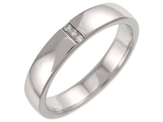 Anello Harry Winston Three-Stone 1-Diamond in Platino - vista 4