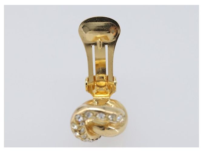 Christian Dior Ohrringe Metall Gold Auth 205473M Golden - Ansicht 11