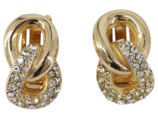 Christian Dior Ohrringe Metall Gold Auth 205473M Golden - Ansicht 13
