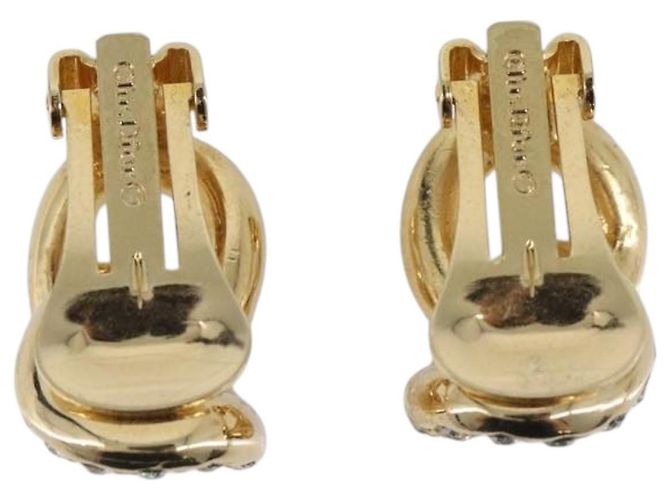 Christian Dior Ohrringe Metall Gold Auth 205473M Golden - Ansicht 2