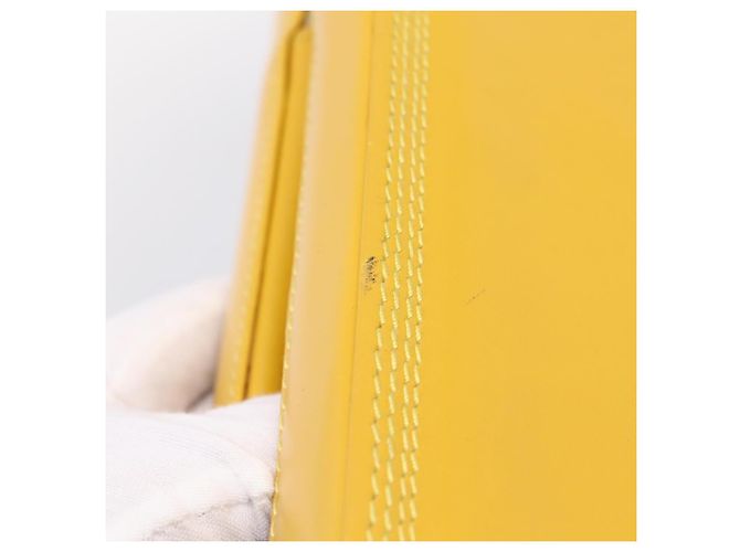 Bolso de mano LOEWE de cuero Amarillo Oro Auth ep16372 Dorado - vista 11