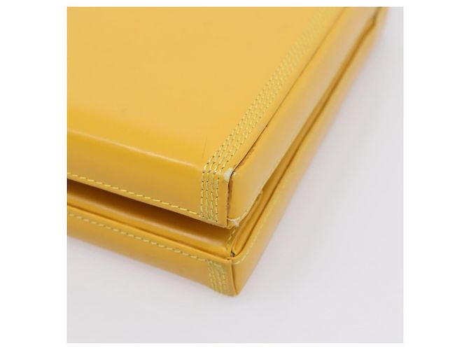 Bolso de mano LOEWE de cuero Amarillo Oro Auth ep16372 Dorado - vista 14