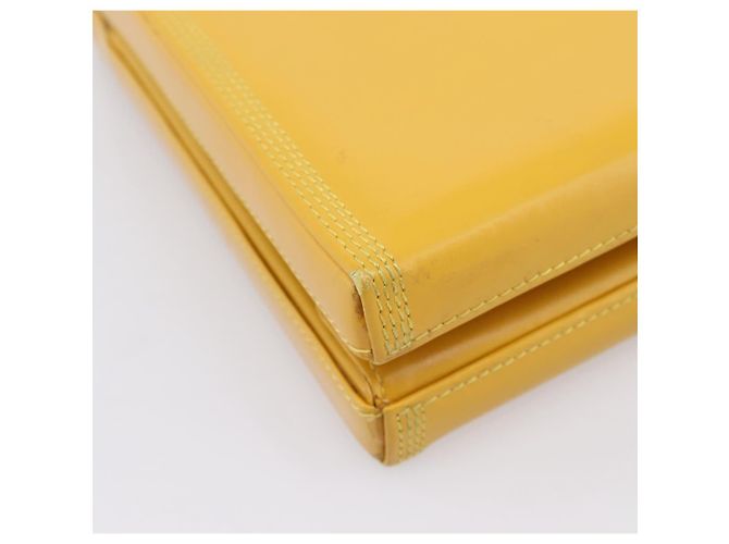 Bolso de mano LOEWE de cuero Amarillo Oro Auth ep16372 Dorado - vista 15