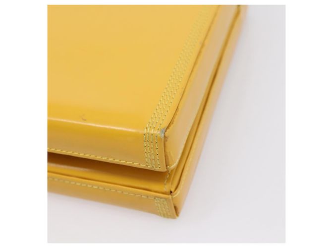 Bolso de mano LOEWE de cuero Amarillo Oro Auth ep16372 Dorado - vista 16