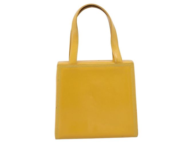 Bolso de mano LOEWE de cuero Amarillo Oro Auth ep16372 Dorado - vista 2