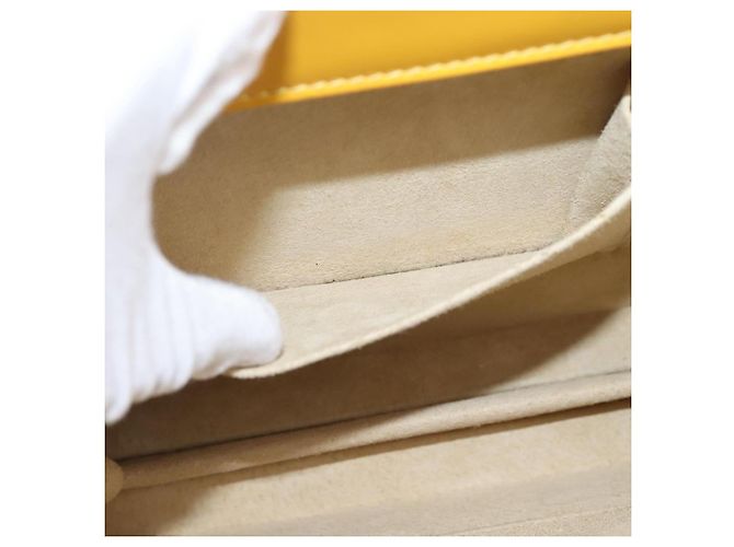 Bolso de mano LOEWE de cuero Amarillo Oro Auth ep16372 Dorado - vista 23