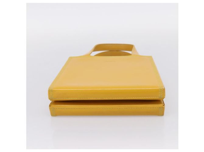 Bolso de mano LOEWE de cuero Amarillo Oro Auth ep16372 Dorado - vista 5