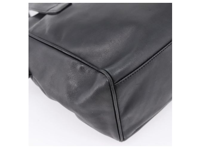 Borsa Christian Dior in pelle nera e oro Auth 205255A - vista 16
