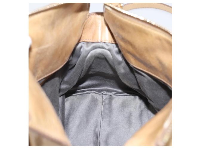 Borsa a mano Miu Miu con fiocco laterale in pelle 2way Beige Gold Auth am12726V - vista 22