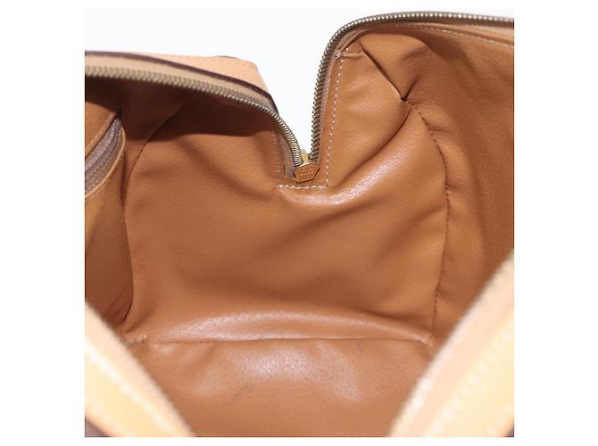 Céline Sac à main CELINE Macadam Canvas PVC Leather Brown Gold Auth 205250V Marron Doré - vue 20