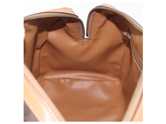 Céline Sac à main CELINE Macadam Canvas PVC Leather Brown Gold Auth 205250V Marron Doré - vue 21