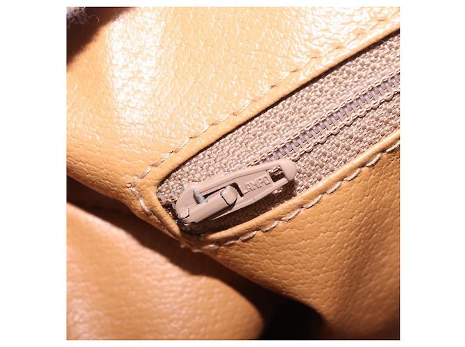 Céline Sac à main CELINE Macadam Canvas PVC Leather Brown Gold Auth 205250V Marron Doré - vue 22