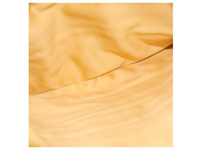 Borsa a tracolla Miu Miu Matelassé in pelle 2way Yellow Gold Auth 202504A D'oro Giallo - vue 32