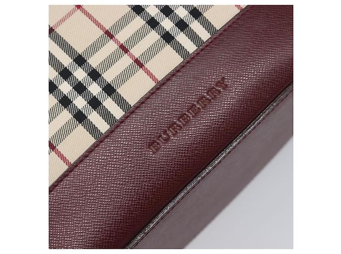 BURBERRY Nova Check Tote Bag Canvas Beige Gold Auth am12680V Golden - Ansicht 10