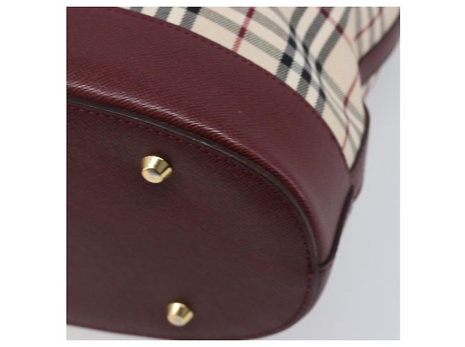 BURBERRY Nova Check Tote Bag Canvas Beige Gold Auth am12680V Golden - Ansicht 15