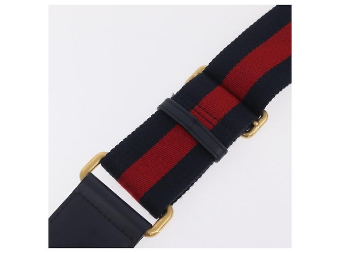 Borsa a mano GUCCI Bamboo Dionysus in pelle Navy Gold 448075 Auth ep16359V - vista 16