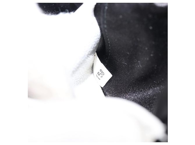 Sac à épaule Vanity Miu Miu en cuir 2 voies Blanc Argent Auth 206320A Argenté - vue 12