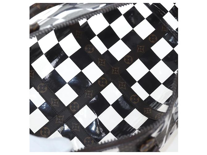 Borsa LOUIS VUITTON Monogram Chess Keepall Bandouliere 50 M20864 LV Auth 204498SM Monogramma - vista 10