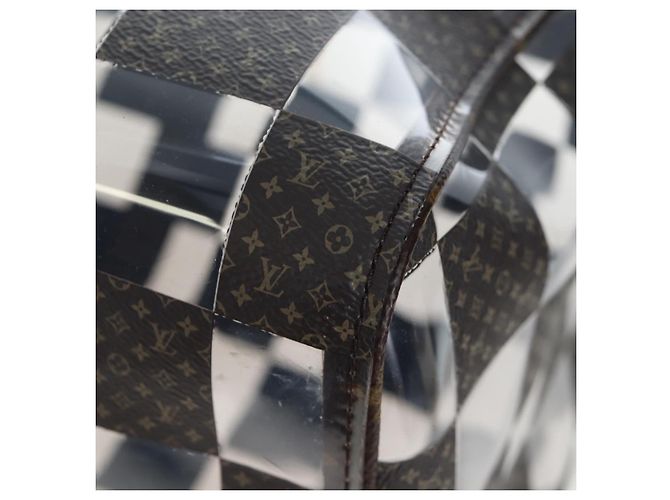 Borsa LOUIS VUITTON Monogram Chess Keepall Bandouliere 50 M20864 LV Auth 204498SM Monogramma - vista 24