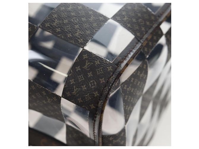 Borsa LOUIS VUITTON Monogram Chess Keepall Bandouliere 50 M20864 LV Auth 204498SM Monogramma - vista 26