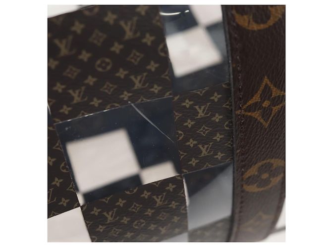 Borsa LOUIS VUITTON Monogram Chess Keepall Bandouliere 50 M20864 LV Auth 204498SM Monogramma - vista 28