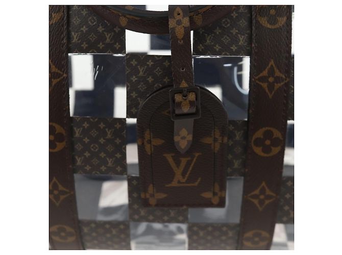 Borsa LOUIS VUITTON Monogram Chess Keepall Bandouliere 50 M20864 LV Auth 204498SM Monogramma - vista 30