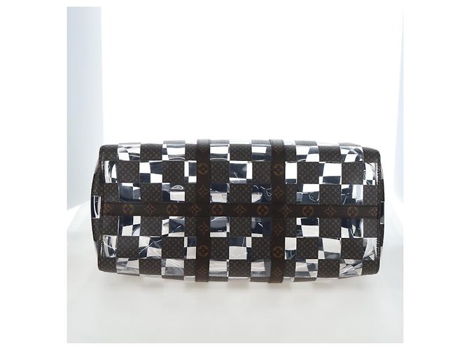 Borsa LOUIS VUITTON Monogram Chess Keepall Bandouliere 50 M20864 LV Auth 204498SM Monogramma - vista 5