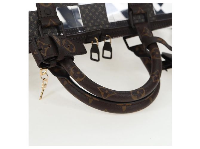 Borsa LOUIS VUITTON Monogram Chess Keepall Bandouliere 50 M20864 LV Auth 204498SM Monogramma - vista 7